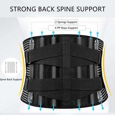 Back Braces for Lower Back Pain, Relief with 4 Stays and 2 Aluminum Springs, Breathable Back Support Belt for Men/Women - Epic Trends and Gifts - Posture Support Belt - Posture Support Belt - My Home Goods and Gifts - Posture Support Belt - Posture Support Belt